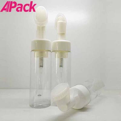 PM-150 150ml cosmetic bottle with foam pump brush