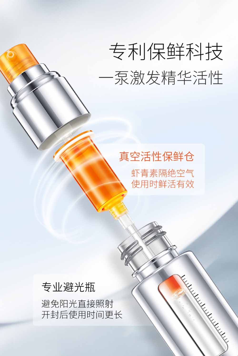 30ml 2 in 1 cosmetic bottle